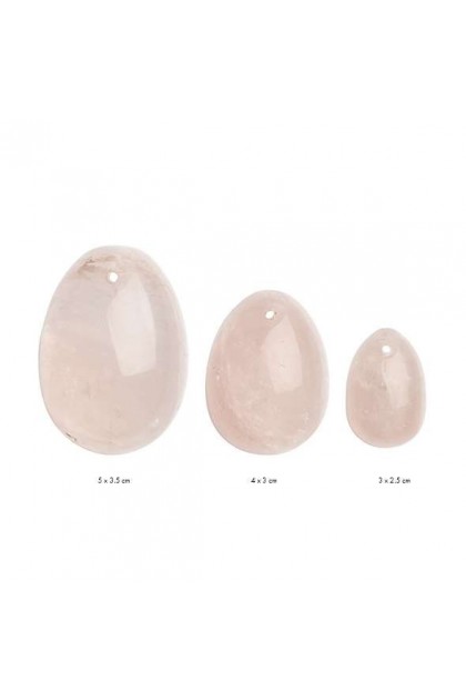 COFFRET 3 OEUFS YONI ROSE QUARTZ (L-M-S)