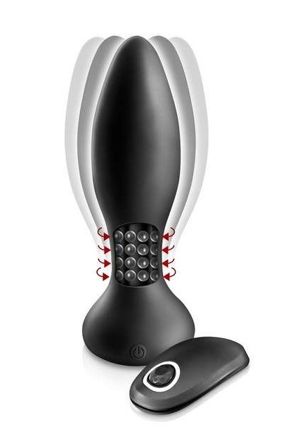 PLUG ANAL À BILLES ROTATIVES TÉLÉCOMMANDÉ USB