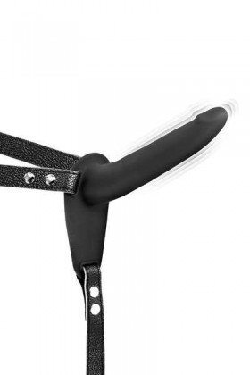 GODE CEINTURE NOIR VIBRANT EN SILICONE USB