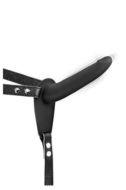 GODE CEINTURE NOIR VIBRANT EN SILICONE USB