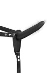 Gode ceinture noir vibrant en silicone usb - Love Shop Avenue