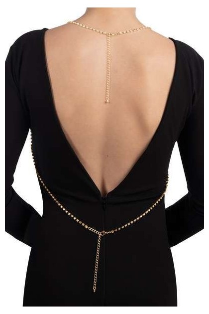 BIJOU DE CORPS DORÉ AVEC STRASS