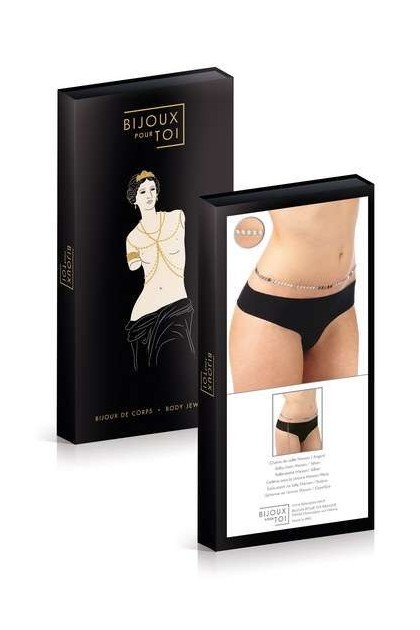 CHAÎNE DE TAILLE ARGENTÉE À MAILLONS PLATS