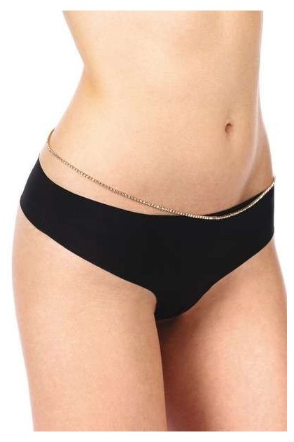 CHAÎNE DE TAILLE DORÉE EN STRASS