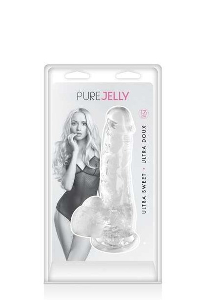 Gode jelly transparent m 17.5cm - Love Shop Avenue