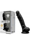 Gode réaliste noir double densité n° 1 - 17,5 CM