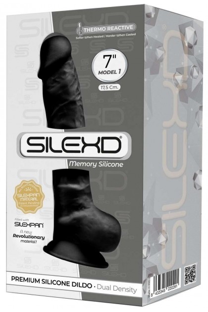GODE RÉALISTE NOIR DOUBLE DENSITÉ N° 1 - 17,5 CM