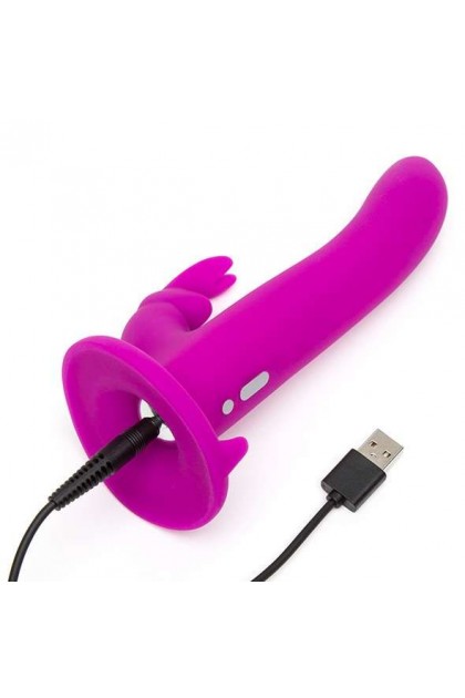 GODE CEINTURE VIBRANT AMOVIBLE RABBIT VIOLET RECHARGEABLE