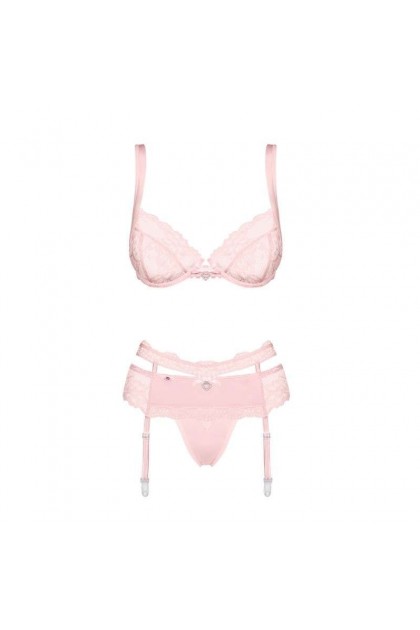 ENSEMBLE LINGERIE HEARTINA SET - QUARTZ ROSE - L/XL