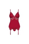 Guêpière 810-COR-3 - RUBIS - OBSESSIVE - L/XL - Love Shop Avenue