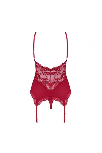 Guêpière 810-COR-3 - RUBIS - OBSESSIVE - L/XL - Love Shop Avenue