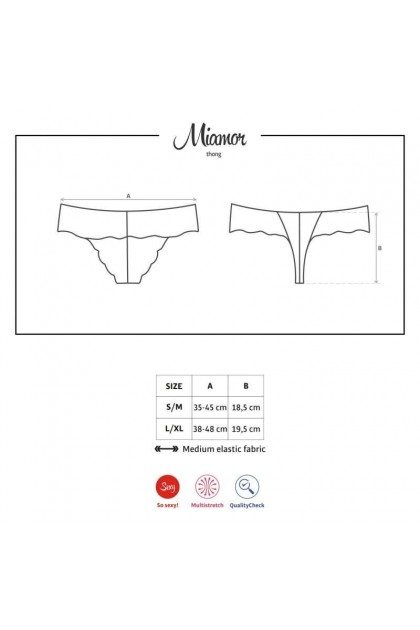 STRING MIAMOR THONG -  TURQUOISE - S/M