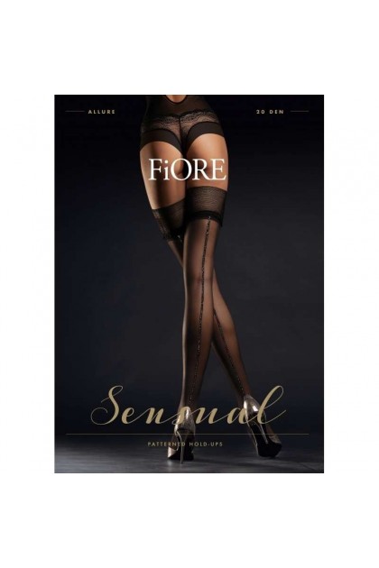 BAS AUTOFIXANT ALLURE NOIR SENSUAL 20 DEN - T4