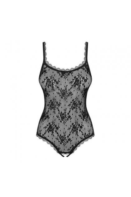 BODY OUVERT BEHINDY TEDDY - NOIR - OBSESSIVE - S/M