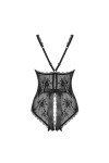 BODY OUVERT BEHINDY TEDDY - NOIR - OBSESSIVE - S/M