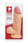 GODE RÉALISTE PUISSANT SUR VENTOUSE 26CM