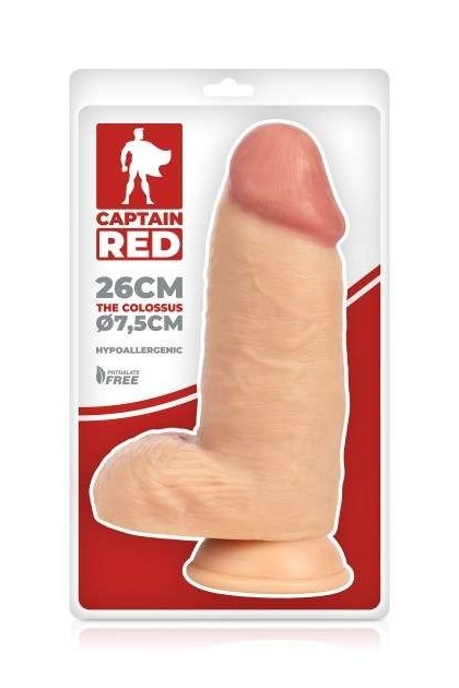 GODE GÉANT RÉALISTE VENTOUSE 26CM COLOSSUS