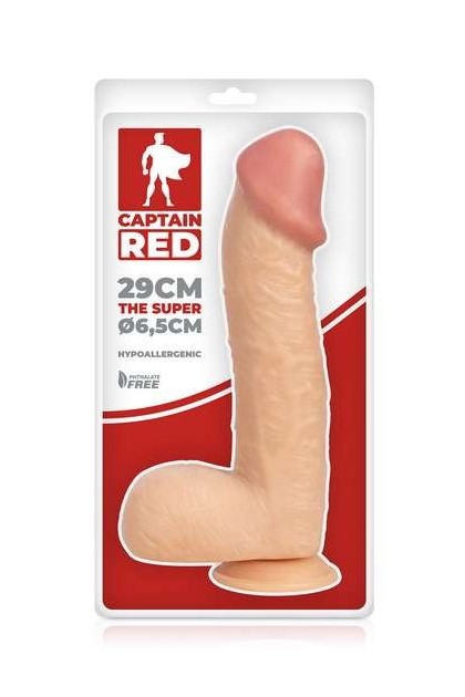 GODE GÉANT RÉALISTE 30CM AVEC GLAND POINT G