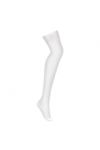Bas blanc s800 stockings - OBSESSSIVE - S/M - Love Shop Avenue