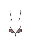 Body noir & rouge megies teddy - OBSESSIVE - L/XL - Love Shop Avenue