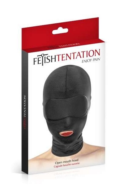 Cagoule fétichiste ouverture bouche extensible - Love Shop Avenue