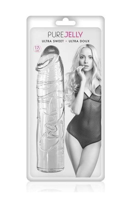GODEMICHET DROIT CRISTAL 17.2CM FLEXIBLE