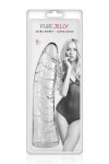 GODE COURBE CRISTAL RÉALISTE EN JELLY 18.5CM
