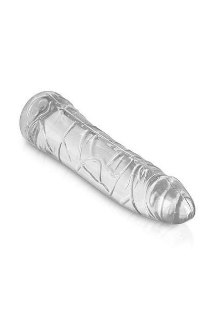 GODE COURBE CRISTAL RÉALISTE EN JELLY 18.5CM