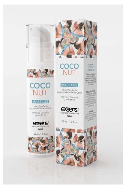 Huile de massage gourmande chauffante coco - Love Shop Avenue