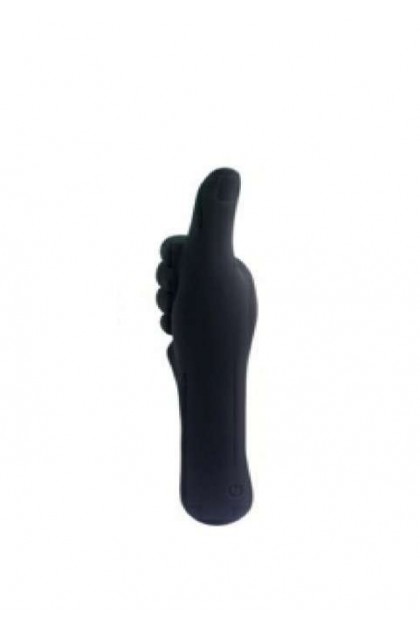 VIBROMASSEUR RECHARGEABLE EN SILICONE THUMB-UP TEASER - NOIR