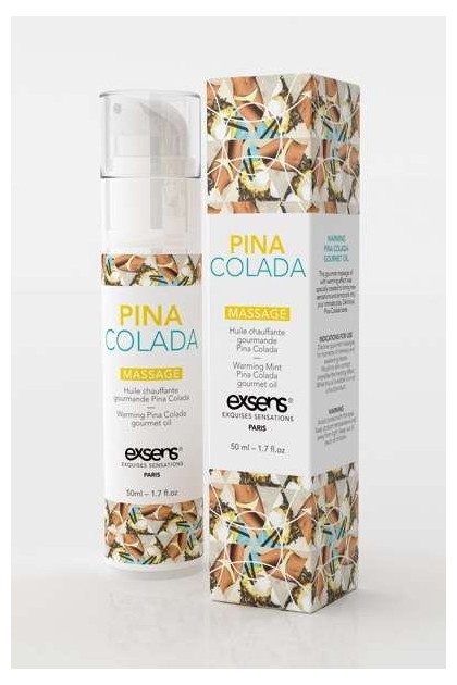 HUILE DE MASSAGE GOURMANDE CHAUFFANTE PINA COLADA
