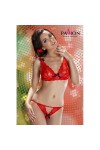 ENSEMBLE DE LINGERIE 2 PIECES SONIA ROUGE - S/M