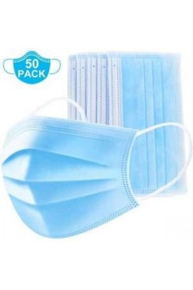 BOITE DE 50 MASQUES DE PROTECTION 3 PLIS