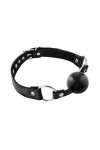 Baillon en cuir noir avec boule haute qualité - Love Shop Avenue
