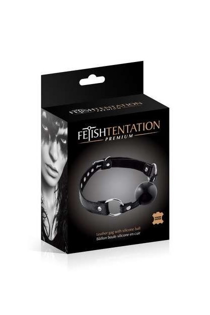 BAILLON EN CUIR NOIR AVEC BOULE HAUTE QUALITÉ