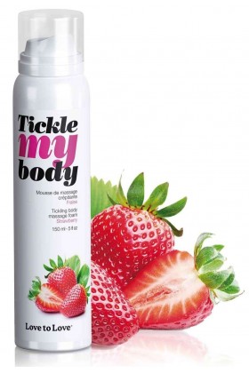 MOUSSE DE MASSAGE À LA FRAISE TICKLE MY BODY - 150 ML