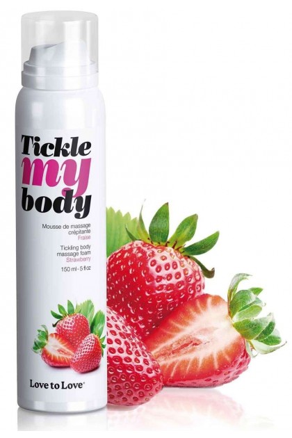 MOUSSE DE MASSAGE À LA FRAISE TICKLE MY BODY - 150 ML
