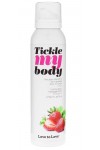 Mousse de massage à la fraise tickle my body - 150 ML