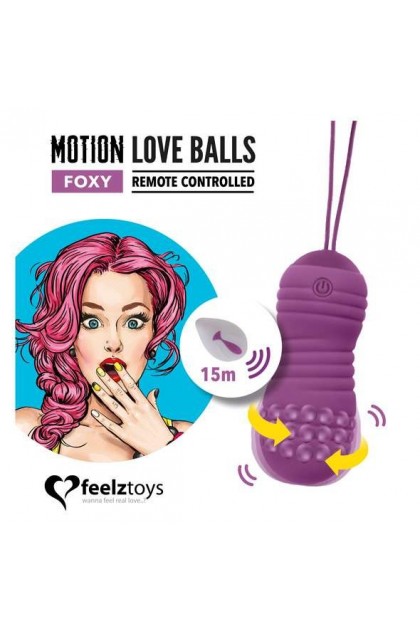 BOULES D'AMOUR À MOUVEMENT CONTRÔLÉ À DISTANCE FOXY