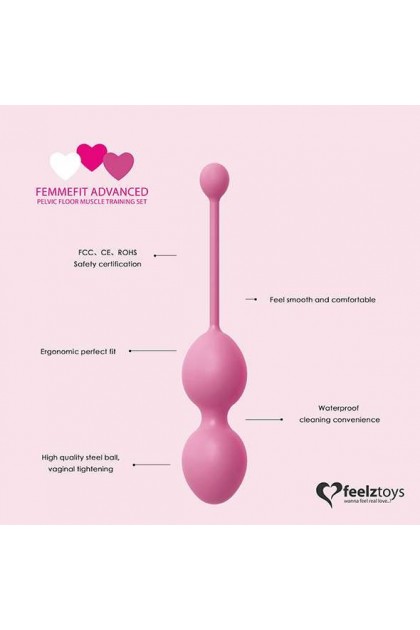 ENSEMBLE D'ENTRAÎNEMENT MUSCULAIRE PELVIEN AVANCÉ FEMMEFIT 3 PIÈCES