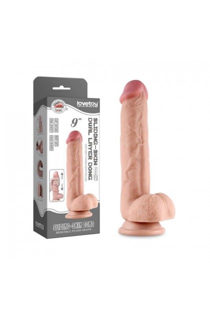 GODE RÉALISTE SLIDING SKIN 19 X 4.2 CM