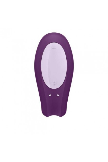 STIMULATEUR CONNECTÉ VIOLET DE COUPLE SATISFYER DOUBLE JOY