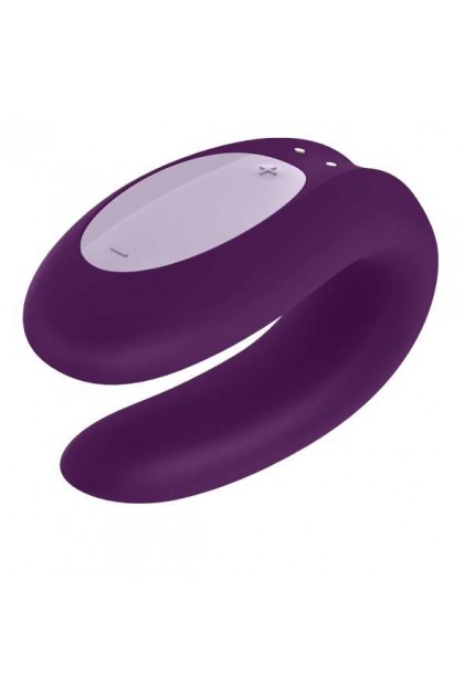 STIMULATEUR CONNECTÉ VIOLET DE COUPLE SATISFYER DOUBLE JOY
