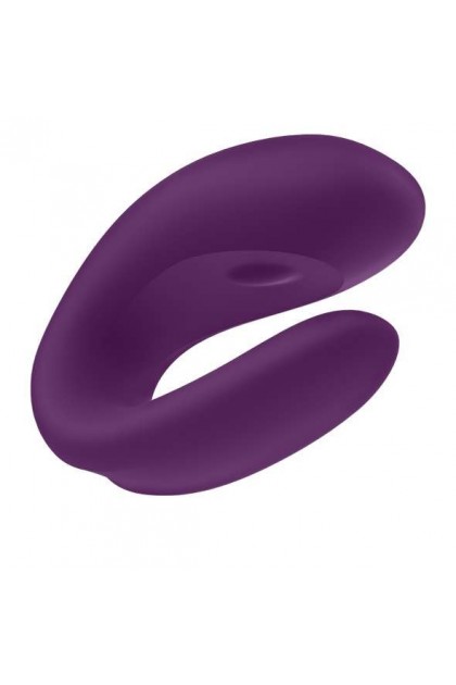 STIMULATEUR CONNECTÉ VIOLET DE COUPLE SATISFYER DOUBLE JOY