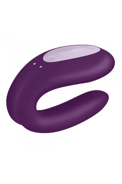 STIMULATEUR CONNECTÉ VIOLET DE COUPLE SATISFYER DOUBLE JOY