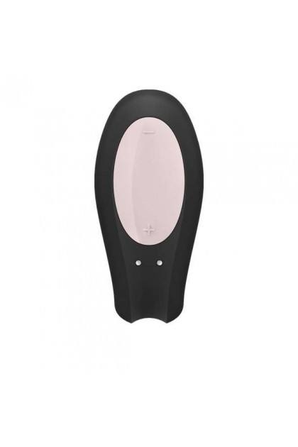 STIMULATEUR CONNECTÉ NOIR DE COUPLE SATISFYER DOUBLE JOY