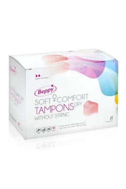 TAMPONS BEPPY SANS FICELLE  DRY BOITE DE 8 PIECES