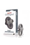 COCKRING DOUBLE VIBRANT RECHARGEABLE CHARGED YOGA GRIS - SCREAMING O