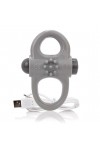 COCKRING DOUBLE VIBRANT RECHARGEABLE CHARGED YOGA GRIS - SCREAMING O