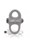 COCKRING DOUBLE VIBRANT RECHARGEABLE CHARGED YOGA GRIS - SCREAMING O
